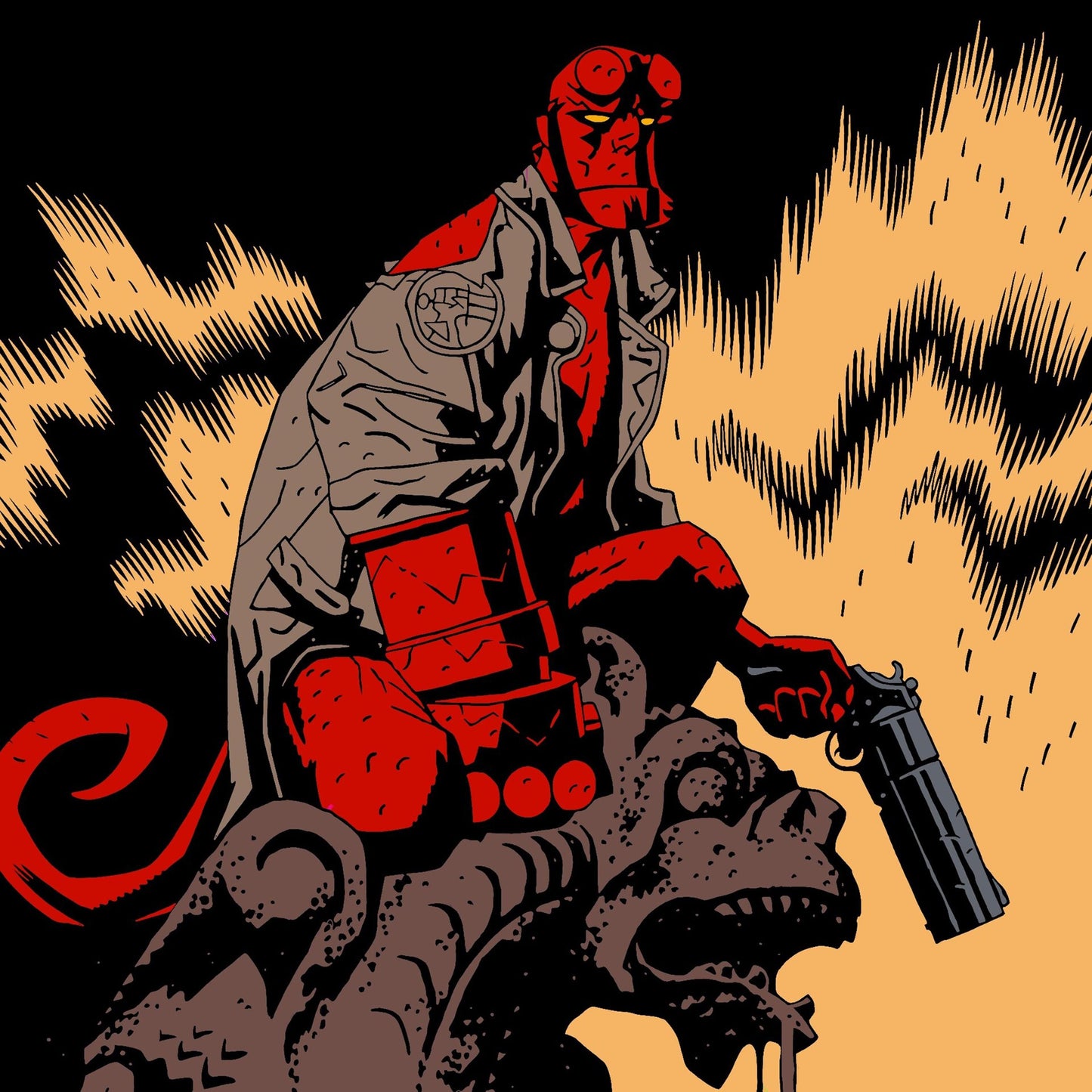 Hellboy Samaritan Gun Prop Replica Pistol Weapon Cosplay Mike Mignola