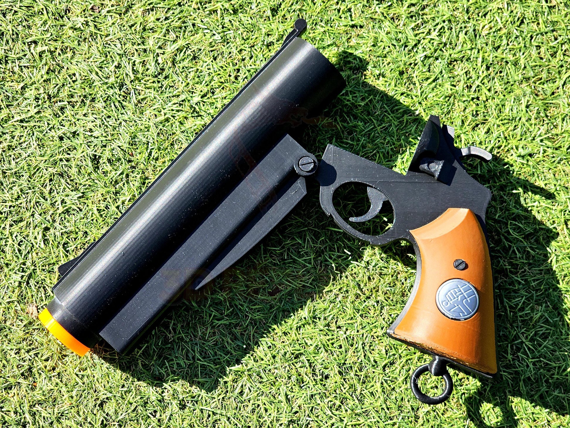 Hellboy Samaritan Gun Prop Replica Pistol Weapon Cosplay Mike Mignola