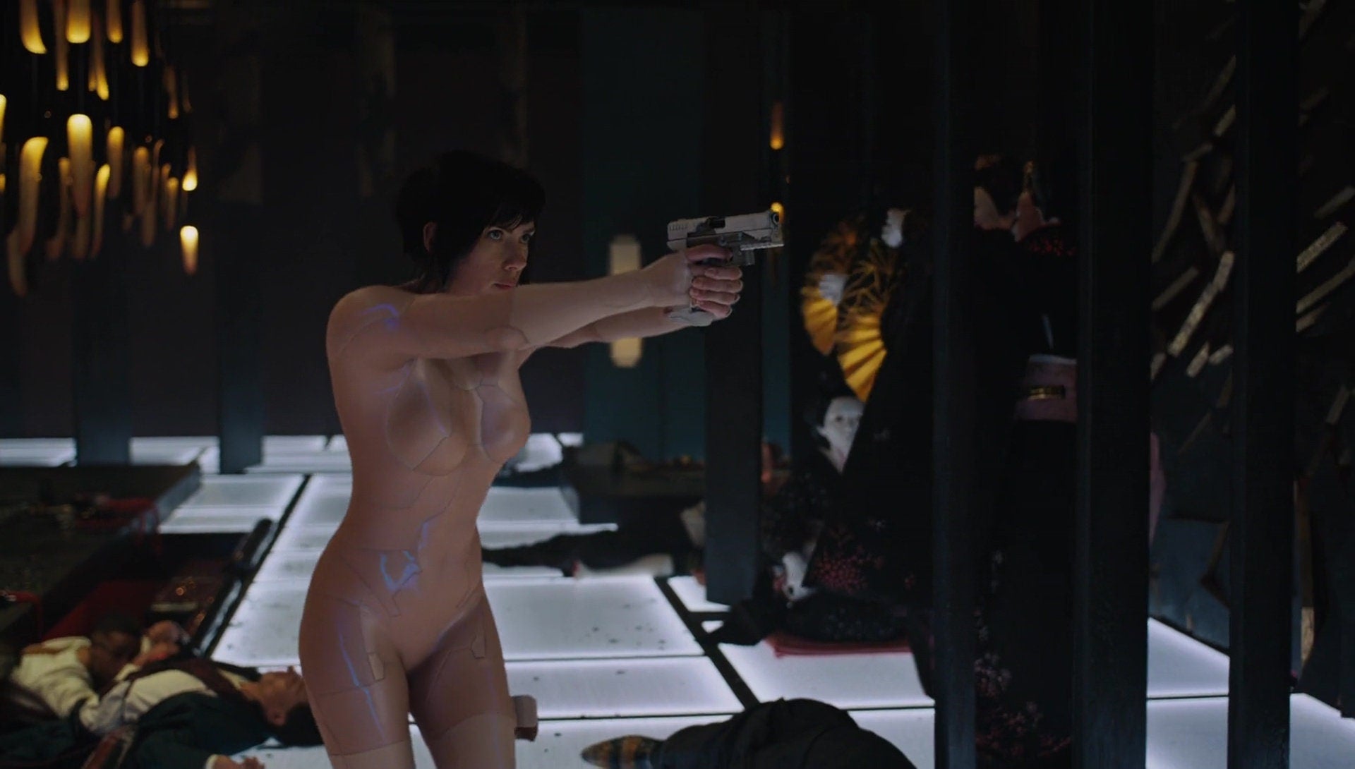 Ghost in the Shell Major's Thermoptic Pistol Blaster Gun Cosplay Prop Replica - CLEAR