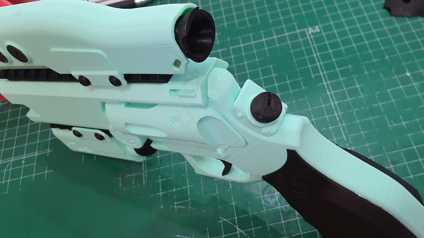 Avatar WASP Quaritch Revolver Prop Replica Gun Cosplay Pistol - by buissonland