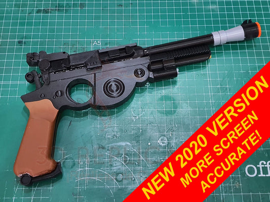 Star Wars The Mandalorian Blaster Din Djarin Pistol  Cosplay Prop Replica Gun Pedro Pascal 2020 MORE ACCURATE VERSION!