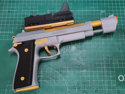 Tybalt's 'Rapier 9mm Series R Gun from Romeo + Juliet Prop Replica Taurus PT99 - by buissonland