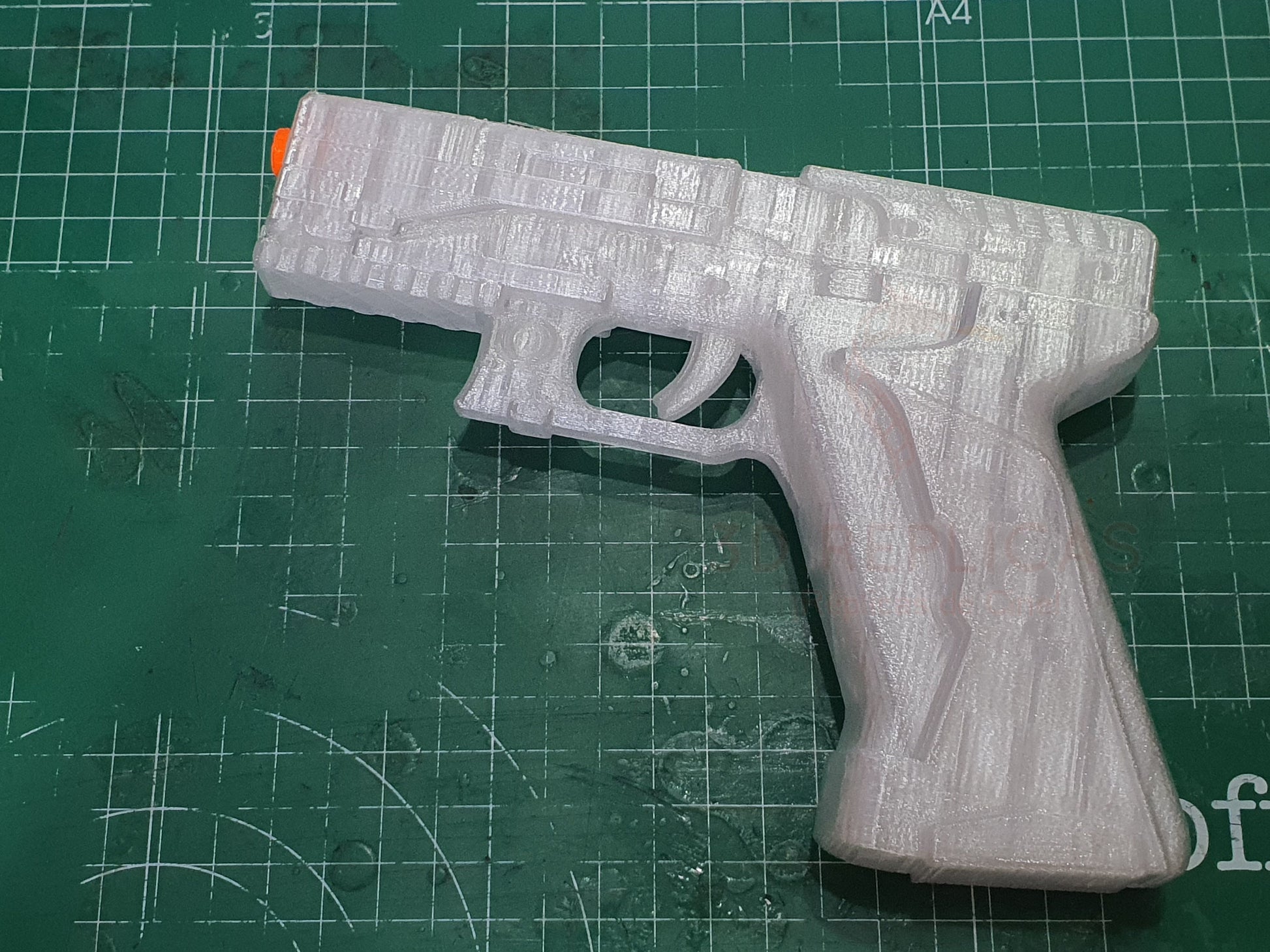 Ghost in the Shell Major's Thermoptic Pistol Blaster Gun Cosplay Prop Replica - CLEAR