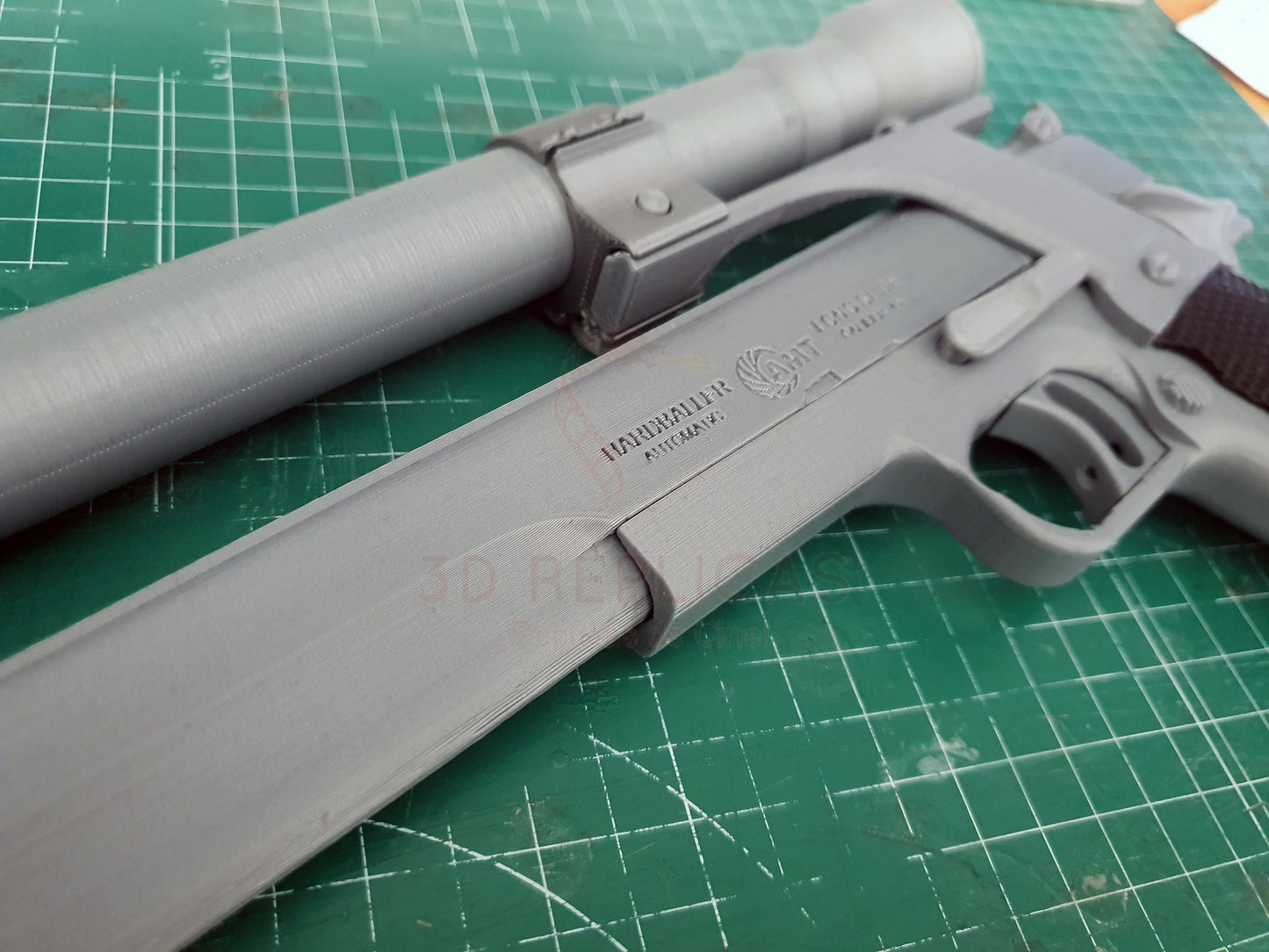 The Terminator AMT Hardballer .45 Longslide Gun Pistol Prop Replica Arnold Schwarzenegger Cosplay - by buissonland