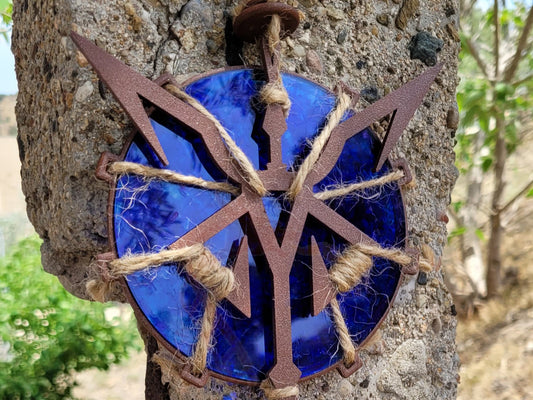 Resident Evil 4 Remake Blue Medallion Prop Replica Illuminated Cosplay Plague