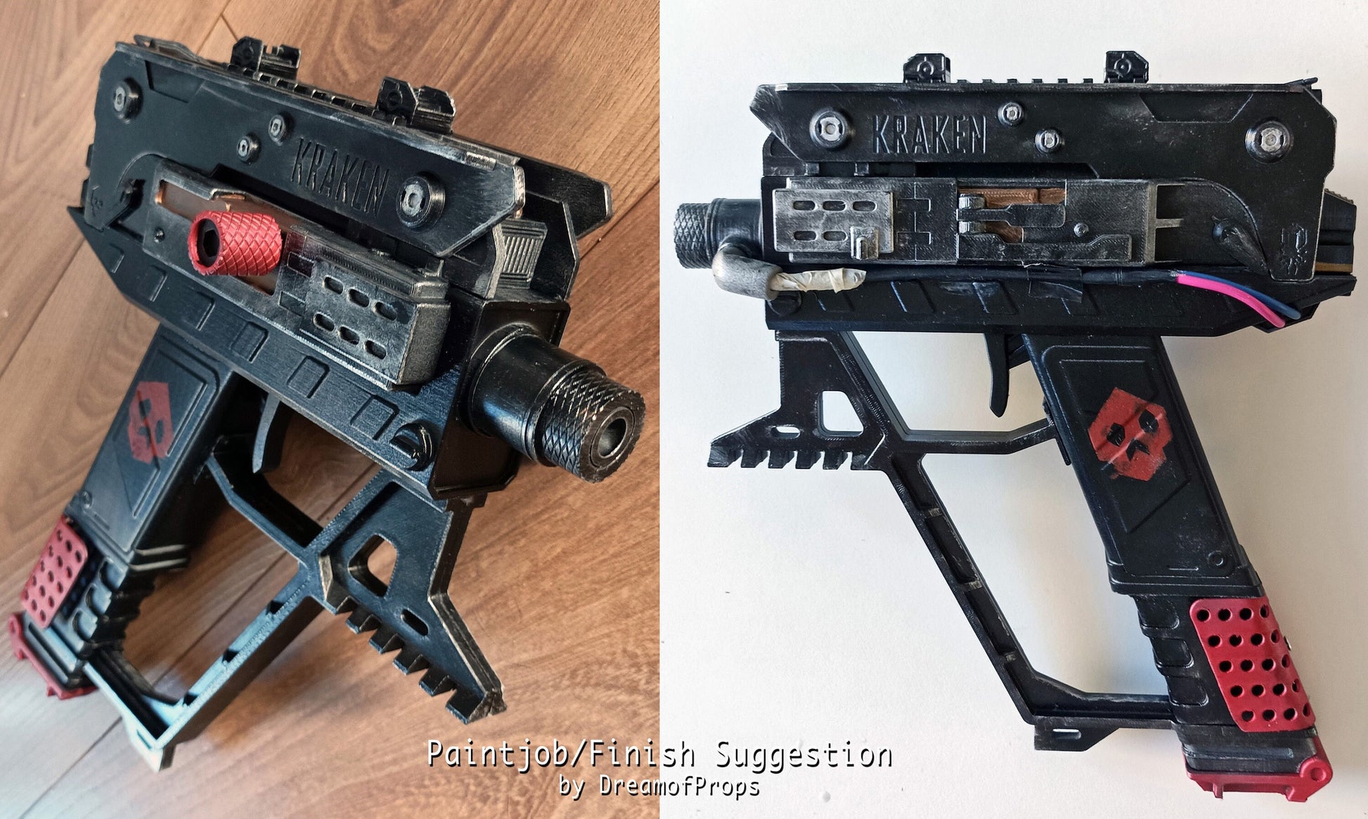 Starfield KRAKEN Pistol Prop Replica Blaster Gun - by DreamOfProps