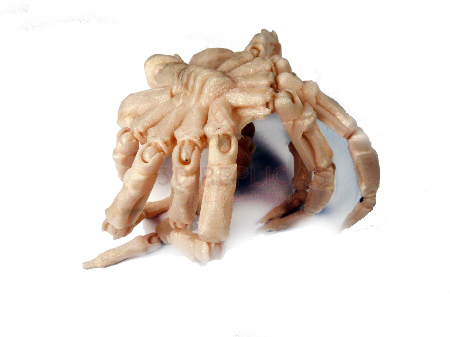 Alien Facehugger Atrapacaras Face Hugger Articulated Articulado Poseable SKIN TAN Model - MEDIUM Size