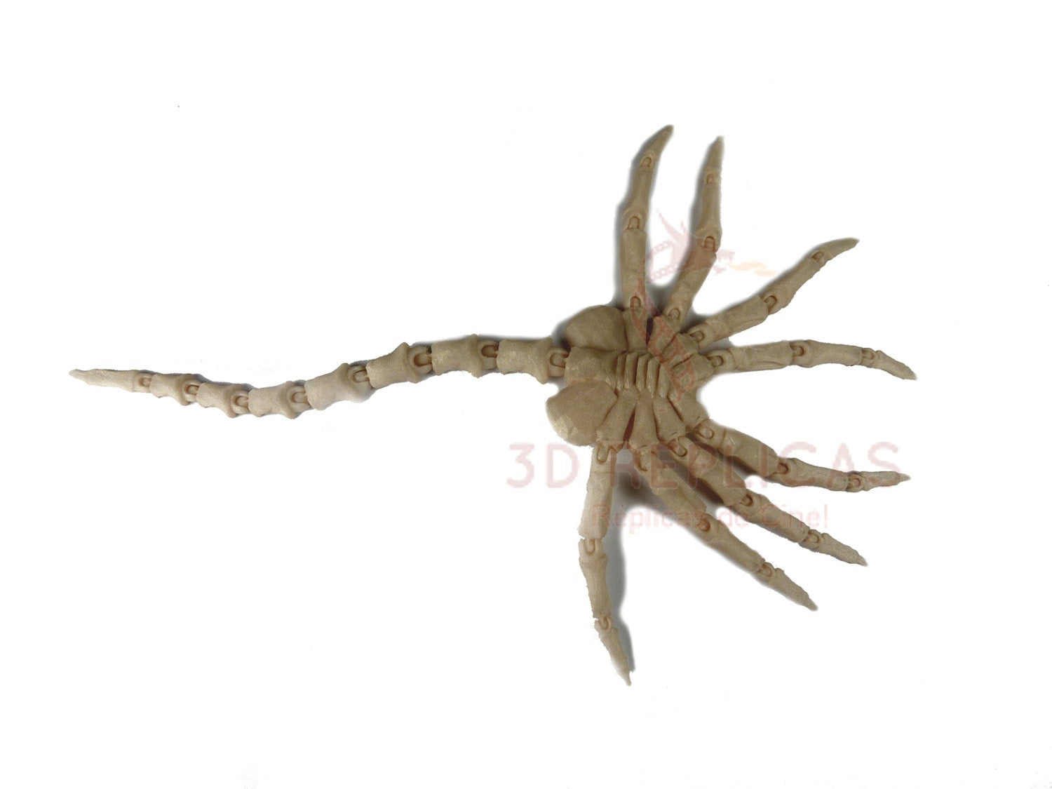 Alien Facehugger Atrapacaras Face Hugger Articulated Articulado Poseable SKIN TAN Model - MEDIUM Size