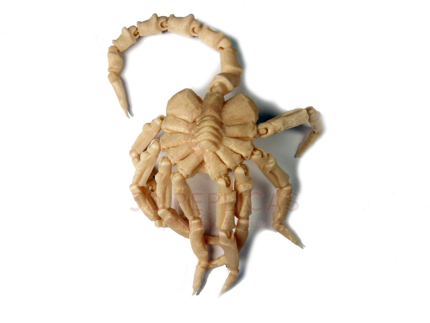 Alien Facehugger Atrapacaras Face Hugger Articulated Articulado Poseable SKIN TAN Model - MEDIUM Size