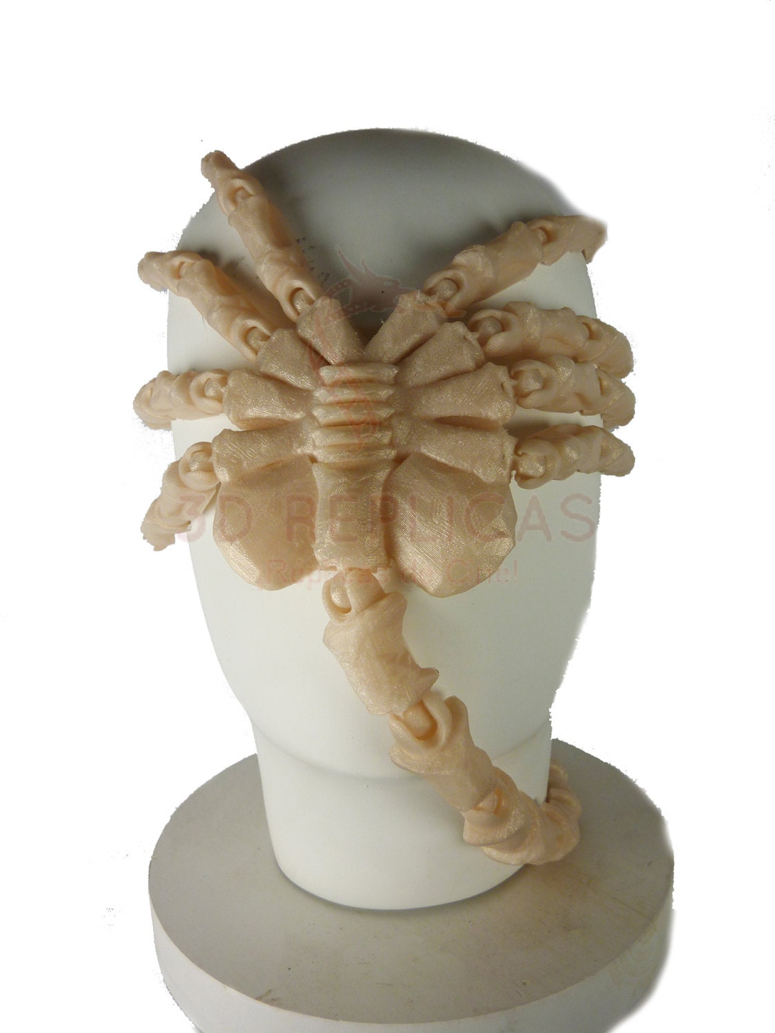 Alien Facehugger Atrapacaras Face Hugger Articulated Articulado Poseable SKIN TAN Model - MEDIUM Size
