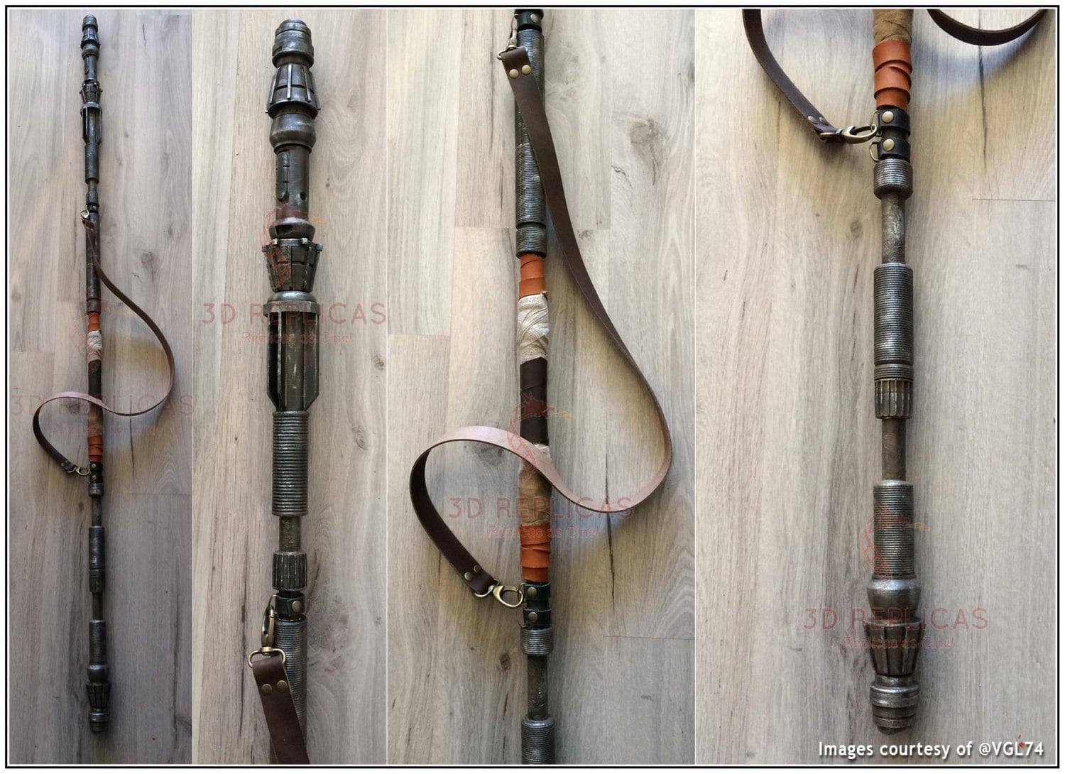 Rey's QuarterStaff Star Wars VII TFA The Force Awakens Cosplay Prop Replica Staff (by Daniel ORTEGA)