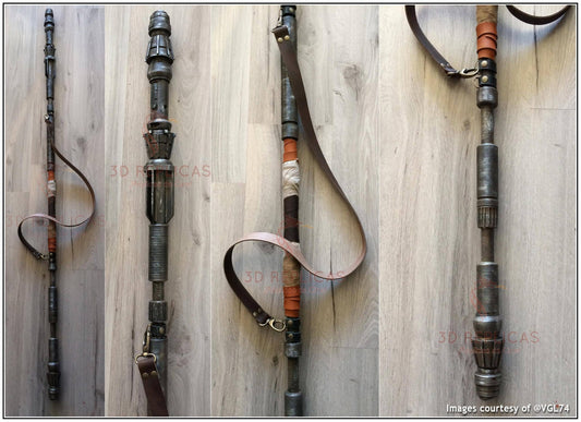 Rey's Staff  Star Wars VII The Force Awakens Cosplay Prop Replica Screen ACCURATE TFA (by Ian Henry)