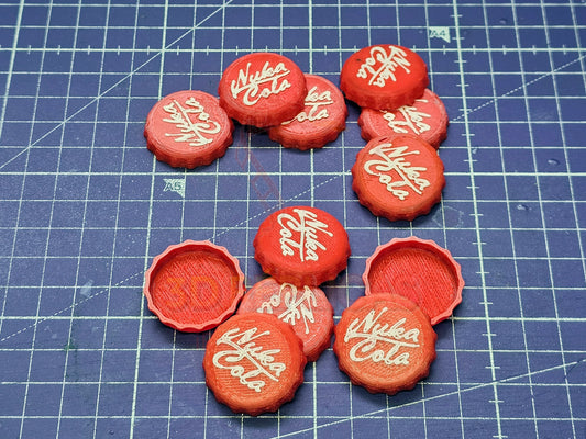 Fallout Nuka Cola Cap Prop Replica Set of 12 Caps for Cosplay as Currency