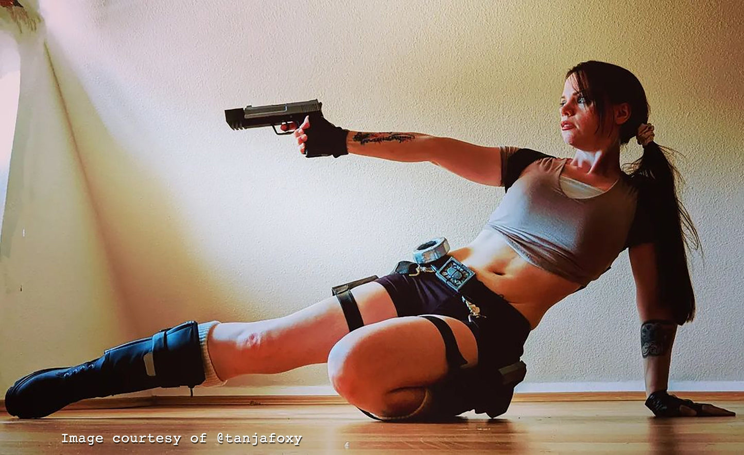 Tomb Raider Lara Croft H&K USP Match Pistol Gun Prop Replica Alicia Vikander Cosplay