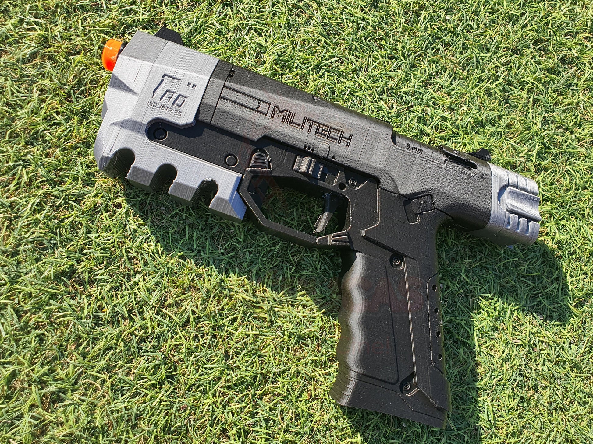 Militech M-10AF Lexington Pistol Gun Prop Replica Blaster Cyberpunk 2077 - by DreamOfProps