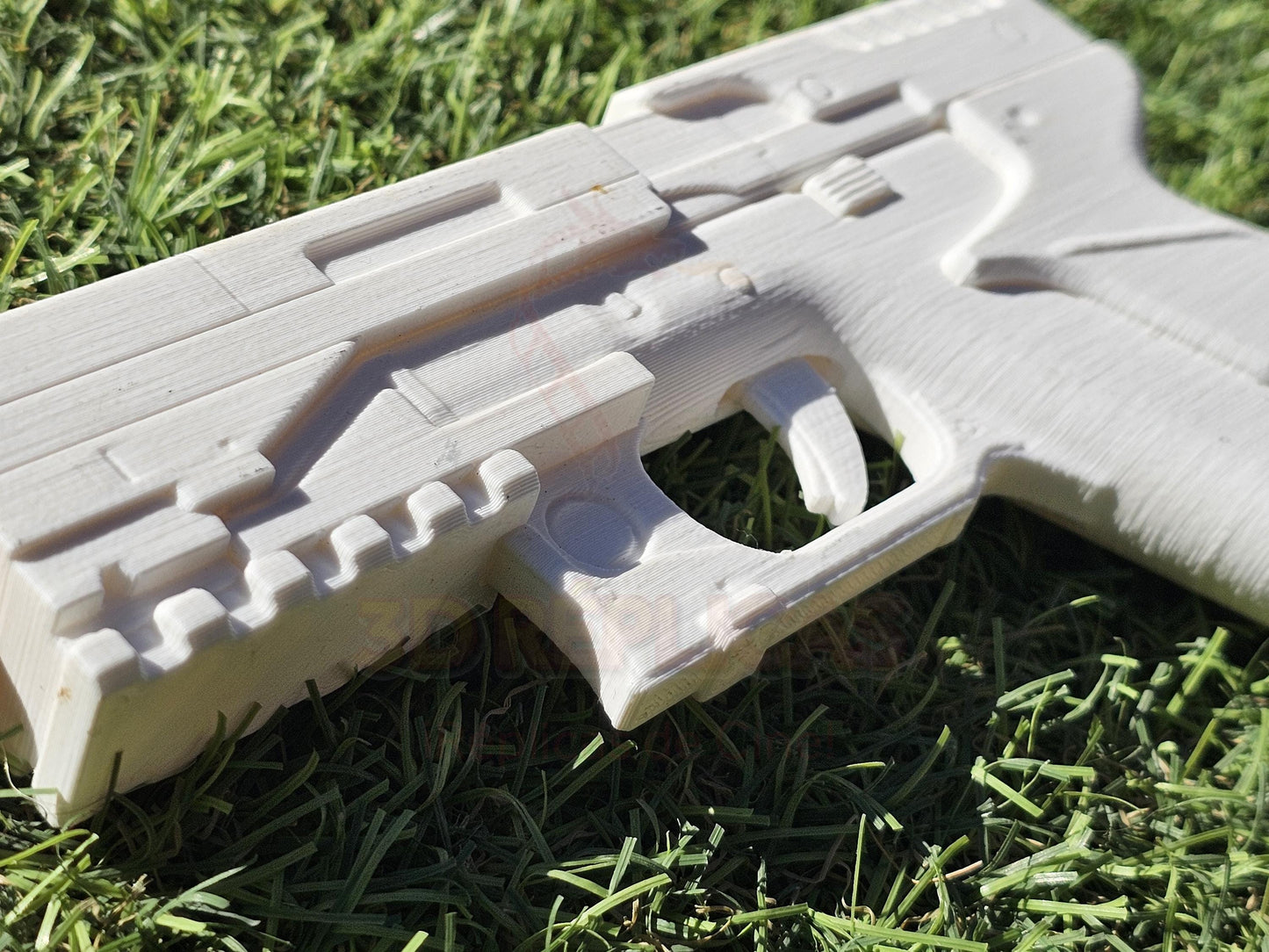 Ghost in the Shell Major's Thermoptic Pistol Blaster Gun Cosplay Prop Replica - WHITE