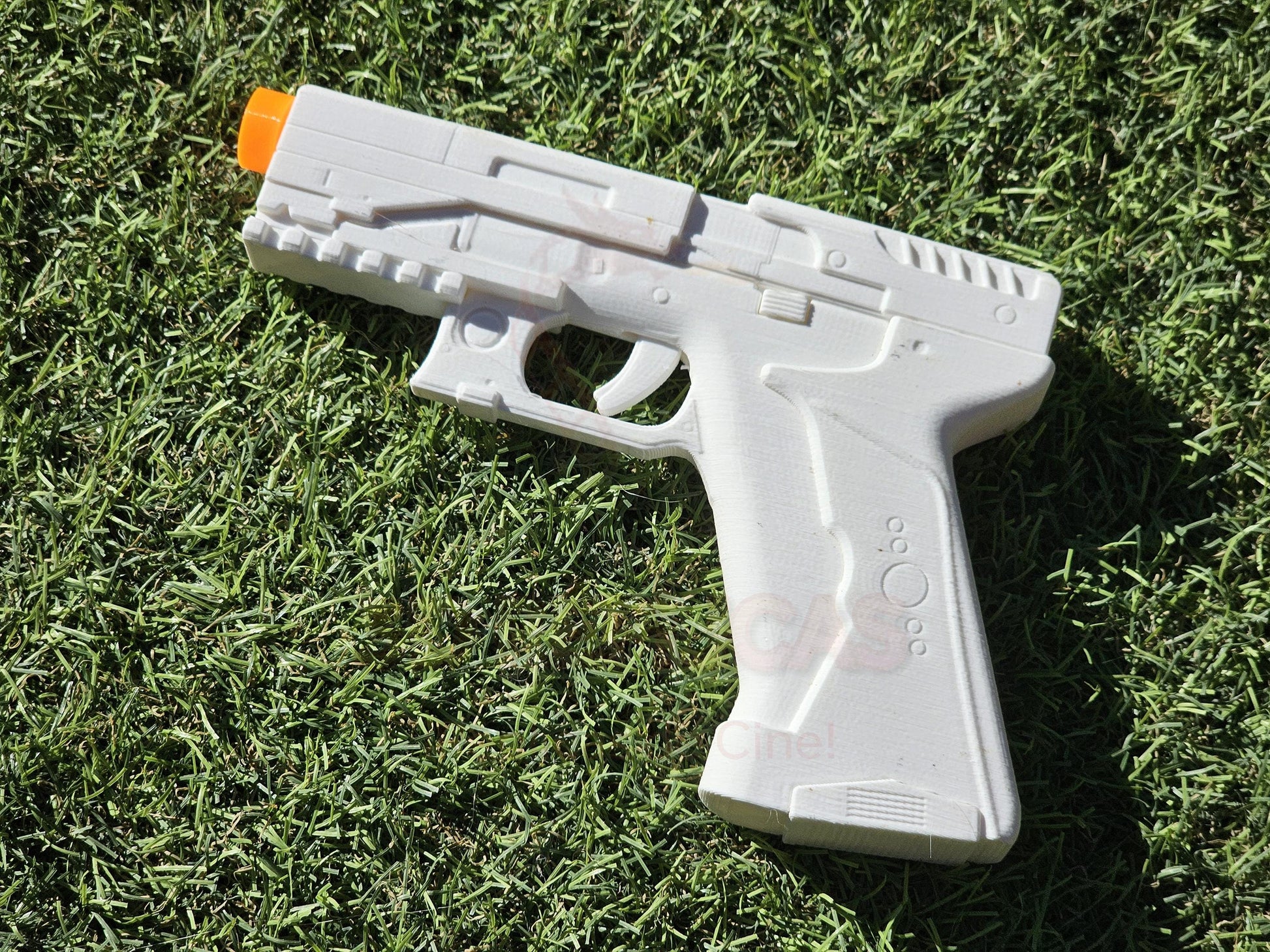 Ghost in the Shell Major's Thermoptic Pistol Blaster Gun Cosplay Prop Replica - WHITE