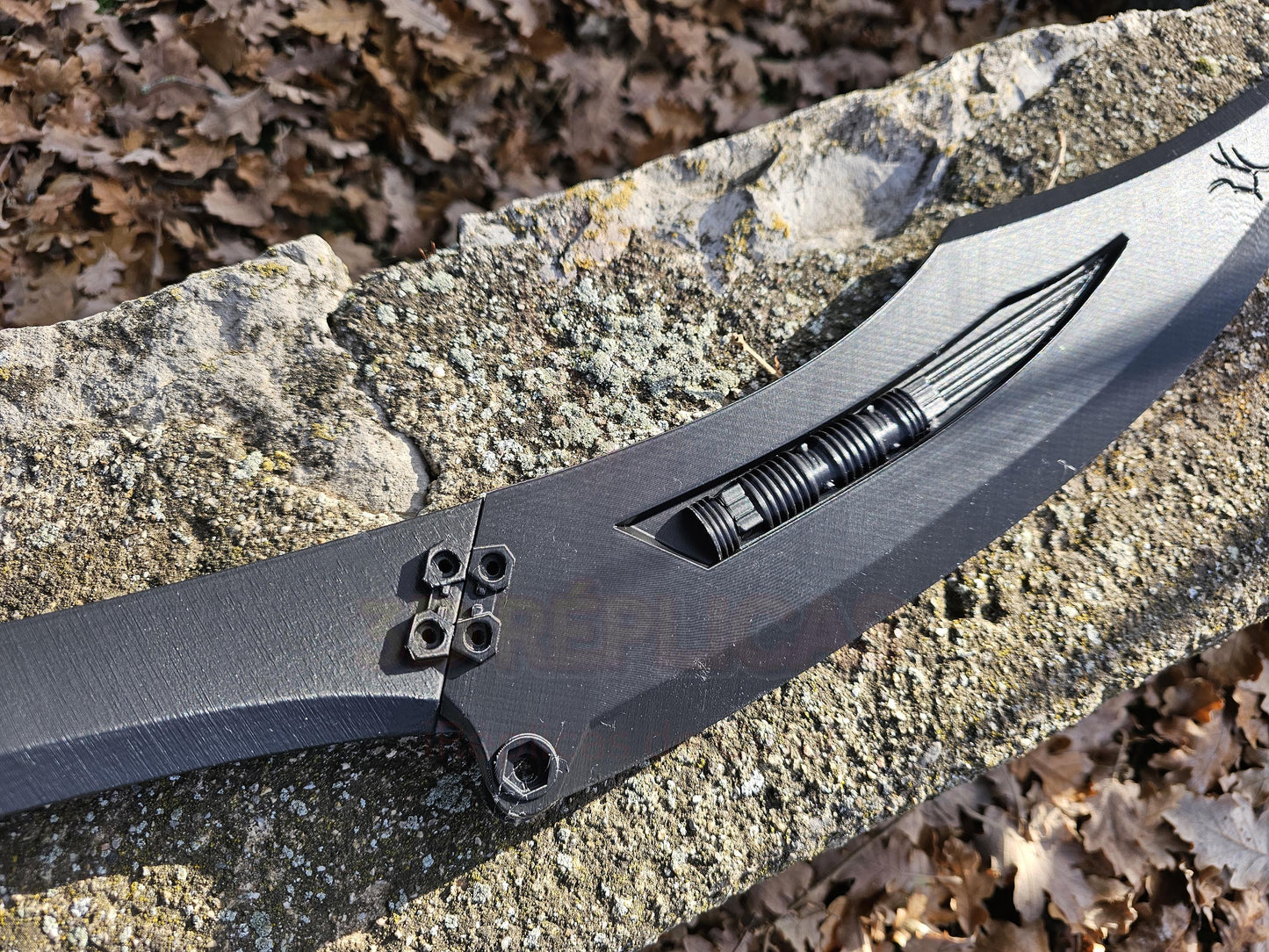 Predator Badlands Yautja Dek STUNT (All Black) Sword Folding Plasma Prop Replica Cosplay