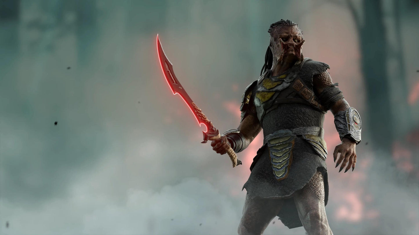 Predator Badlands Yautja Dek STUNT (All Black) Sword Folding Plasma Prop Replica Cosplay