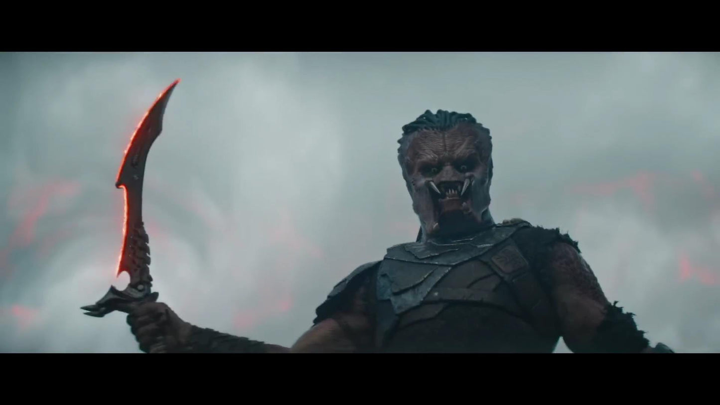 Predator Badlands Yautja Dek STUNT (All Black) Sword Folding Plasma Prop Replica Cosplay