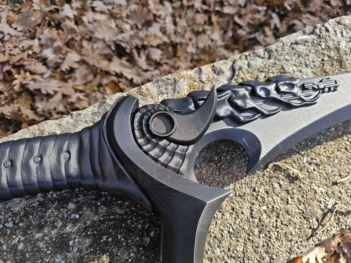 Predator Badlands Yautja Dek STUNT (All Black) Sword Folding Plasma Prop Replica Cosplay