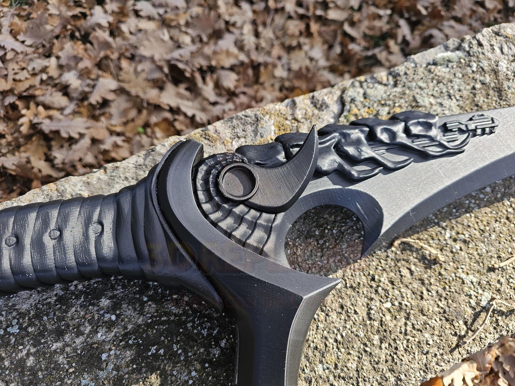 Predator Badlands Yautja Dek STUNT (All Black) Sword Folding Plasma Prop Replica Cosplay