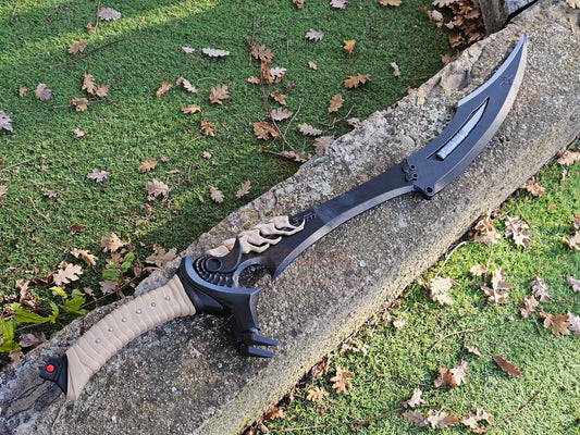 Predator Badlands Yautja Dek STUNT (COLOR) Sword Folding Plasma Prop Replica Cosplay