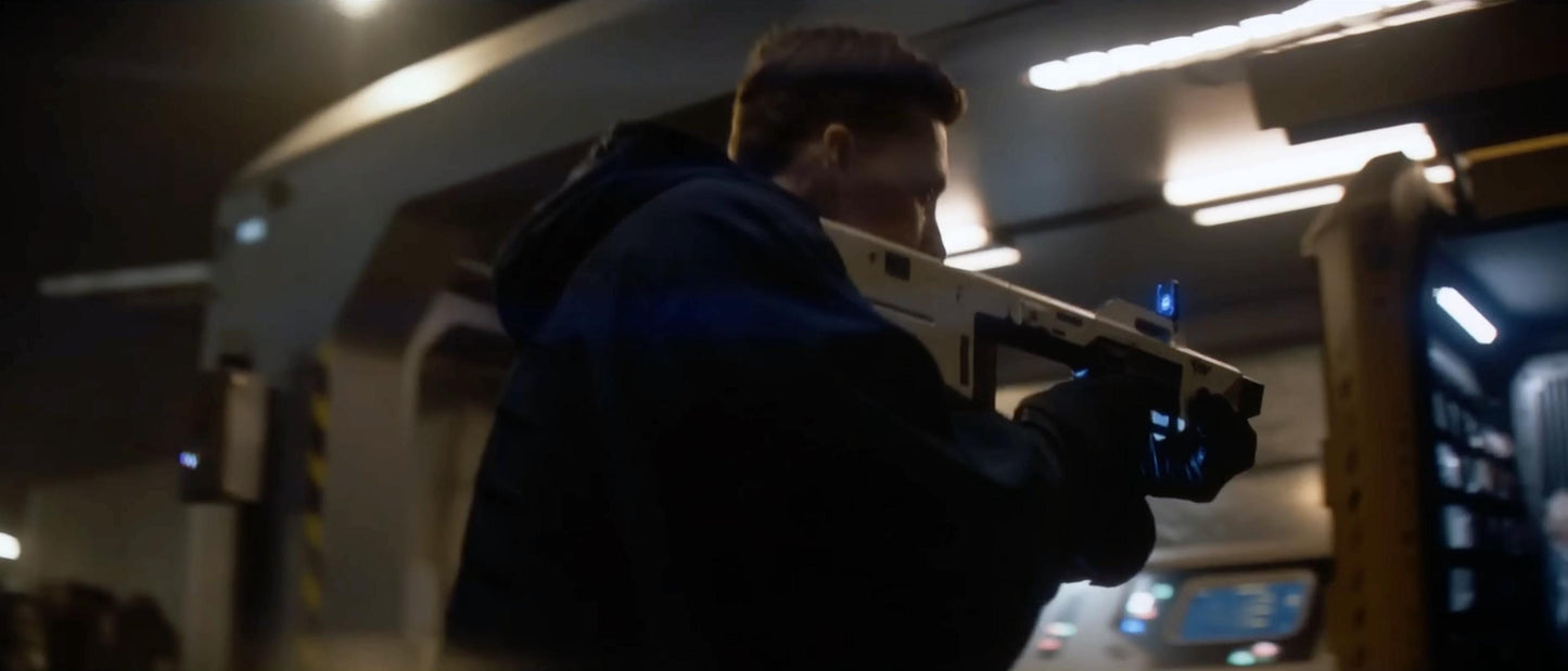 Predator Badlands SP-18 WY Gun SMG Rifle Blaster Prop Replica Weyland Yutani Synthetic Cosplay Weapon