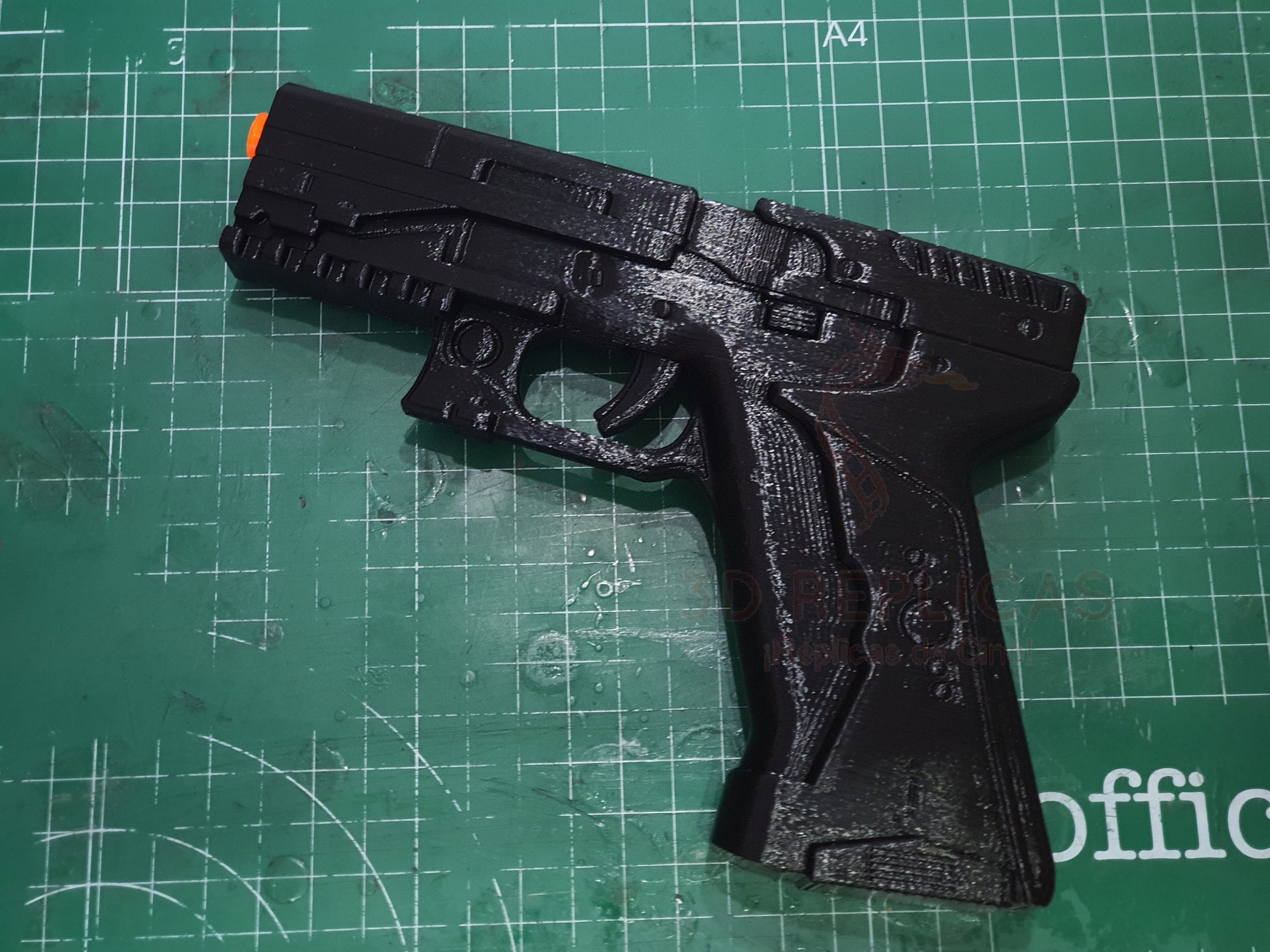 Ghost in the Shell Major's  Thermoptic Pistol Blaster Gun Cosplay Prop Replica - BLACK