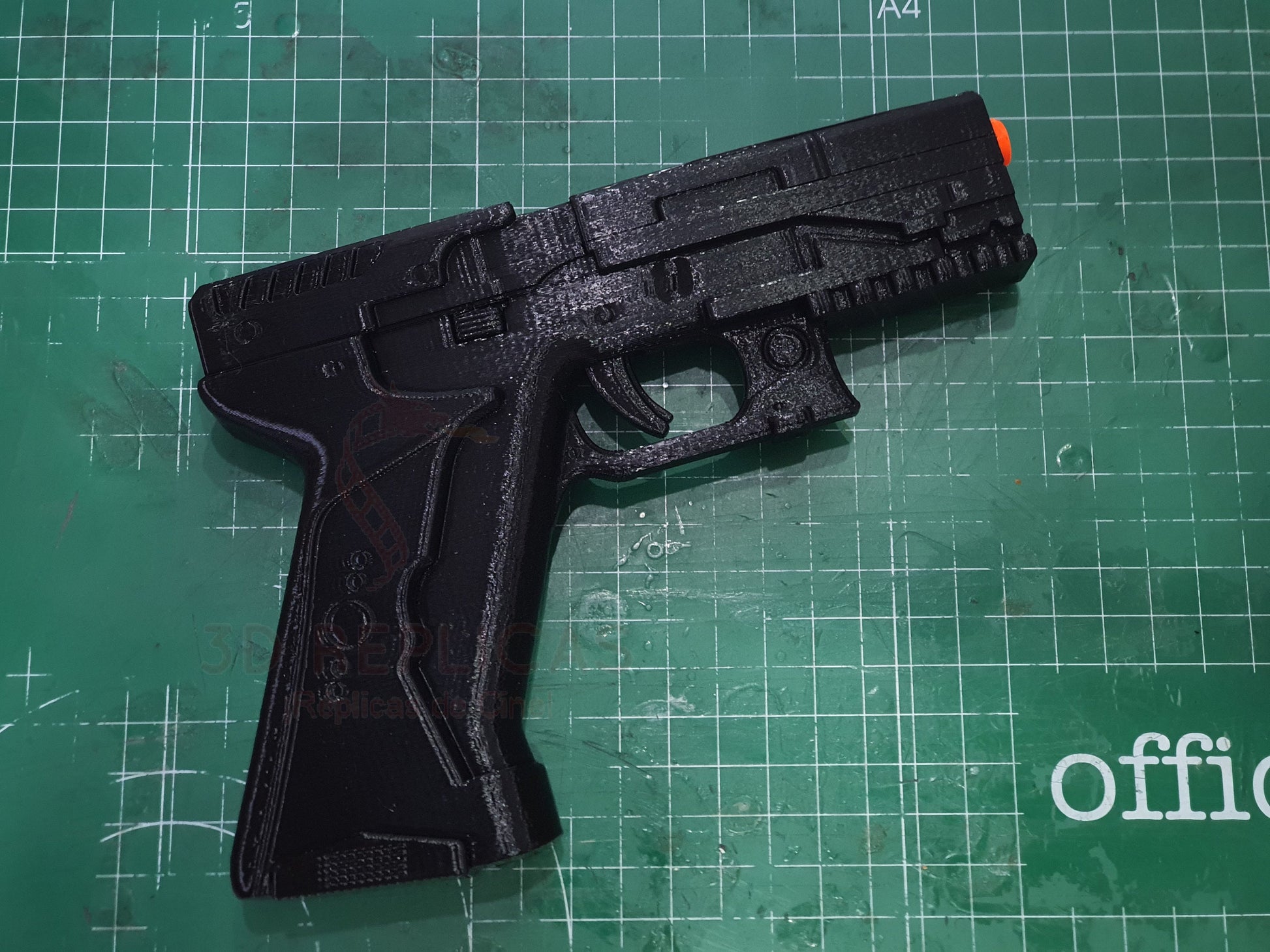 Ghost in the Shell Major's  Thermoptic Pistol Blaster Gun Cosplay Prop Replica - BLACK