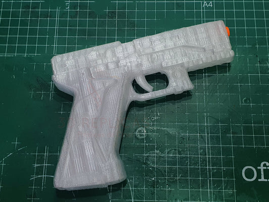 Ghost in the Shell Major's Thermoptic Pistol Blaster Gun Cosplay Prop Replica - CLEAR