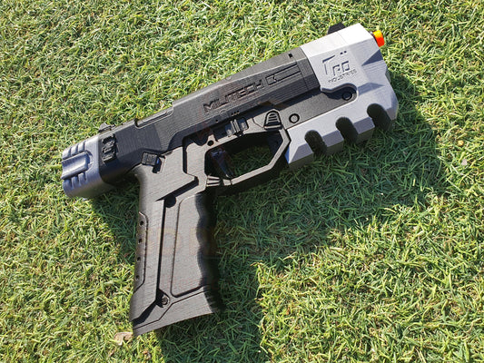 Militech M-10AF Lexington Pistol Gun Prop Replica Blaster Cyberpunk 2077 - by DreamOfProps